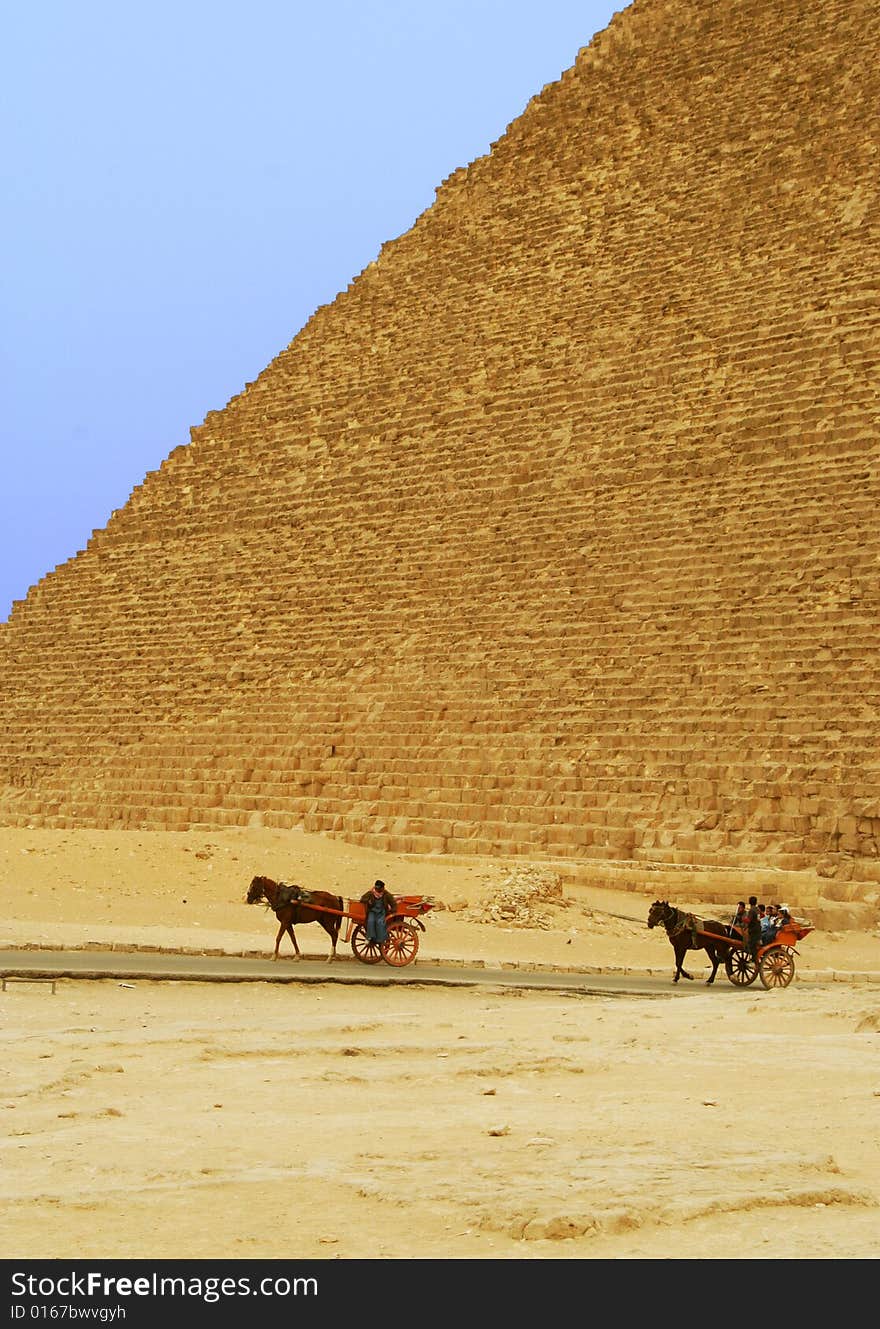 Giza Pyramid In Close Up