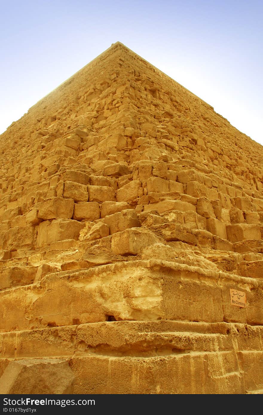 Giza pyramid in close up