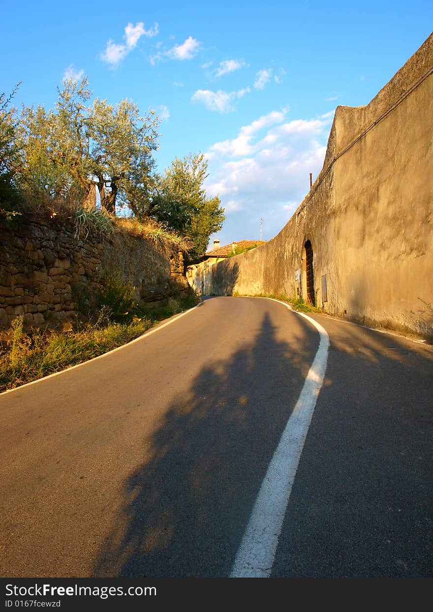 A beautiful glimpse of a countryside glimpse in Florence. A beautiful glimpse of a countryside glimpse in Florence