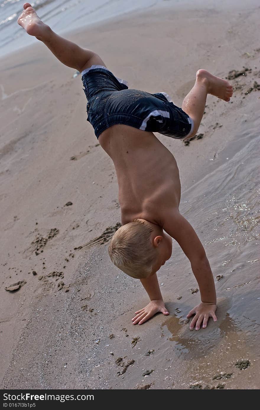 Handstands at the Beach