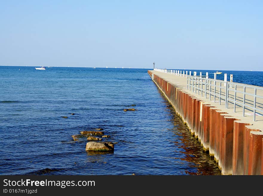 Concrete jetty