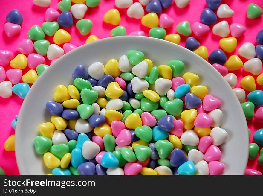 Bowl Of Candy Hearts