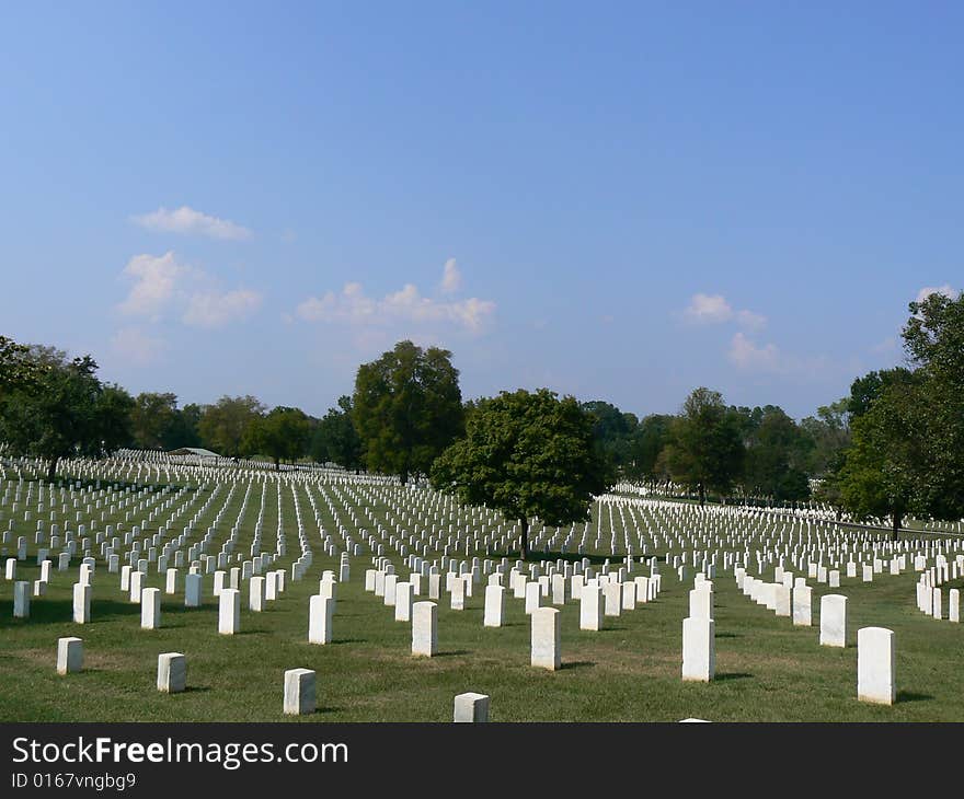 The Nashville National Cemetery has 33,258 internments for soldiers there on the 65.5 acre area.  It is currently in a closed status.  It is very humbling to be there among all of the honored soldiers.