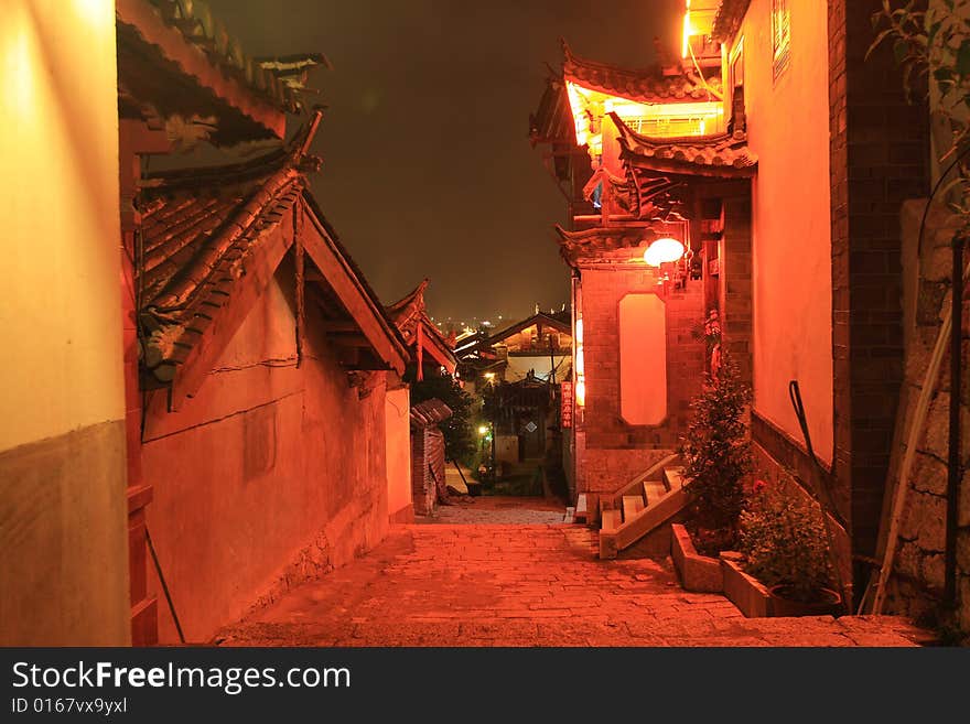 Night view of lijiang