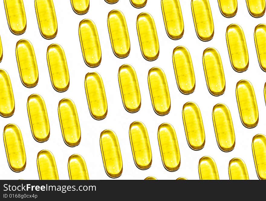 Yellow capsules