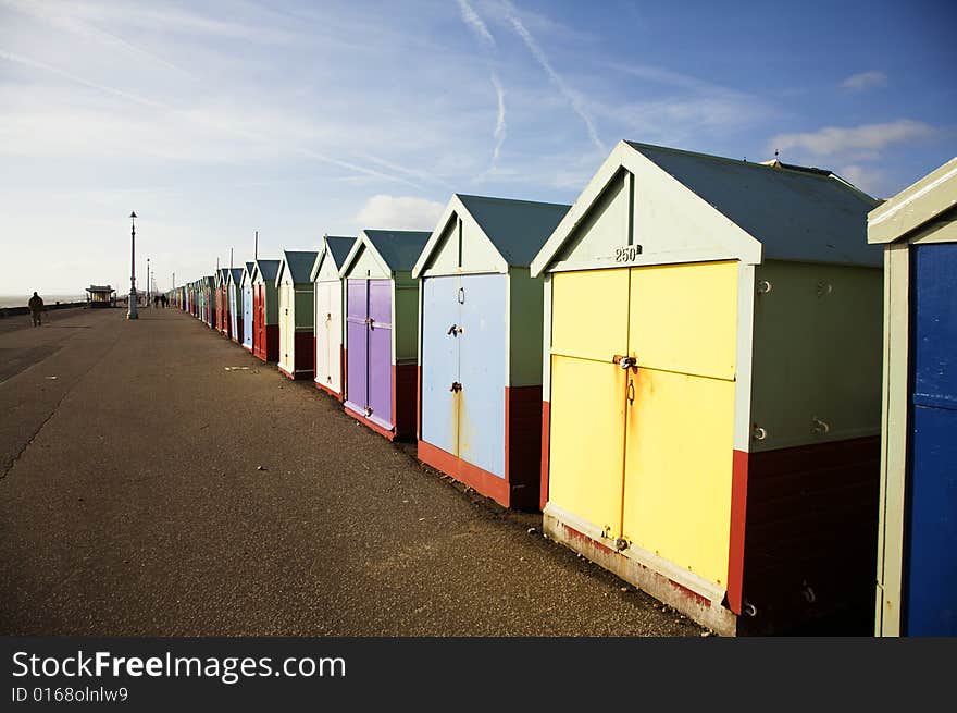 Wooden Beach Huts