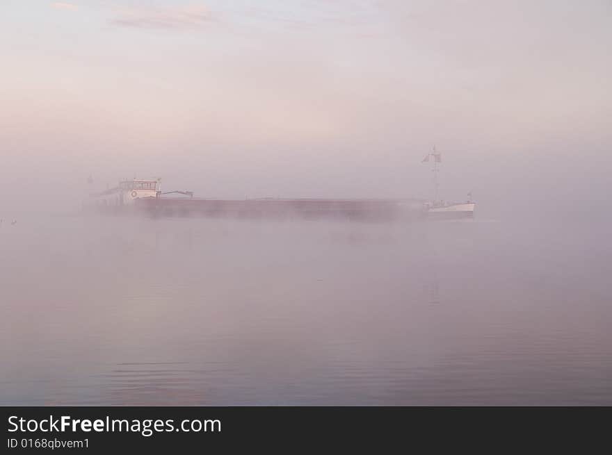 Boat on the river Lek