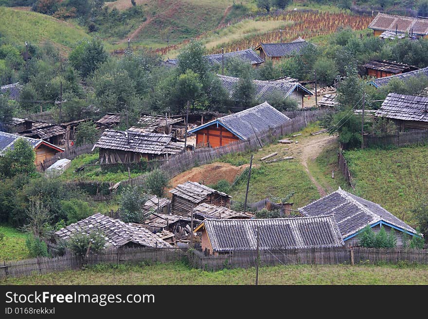 Small village in southeast china