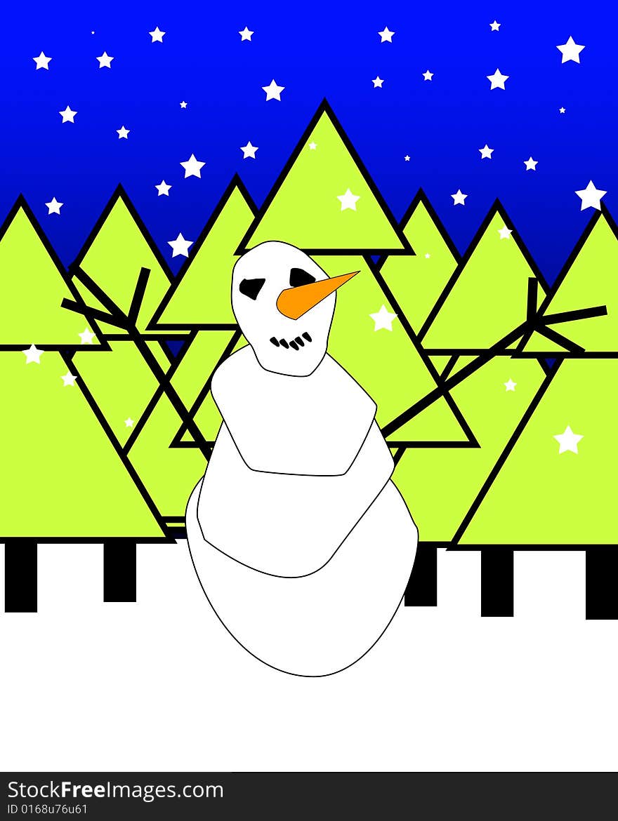 Xmas Snowman 2