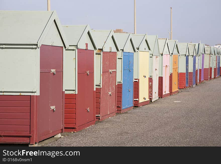 Wooden Beach Huts