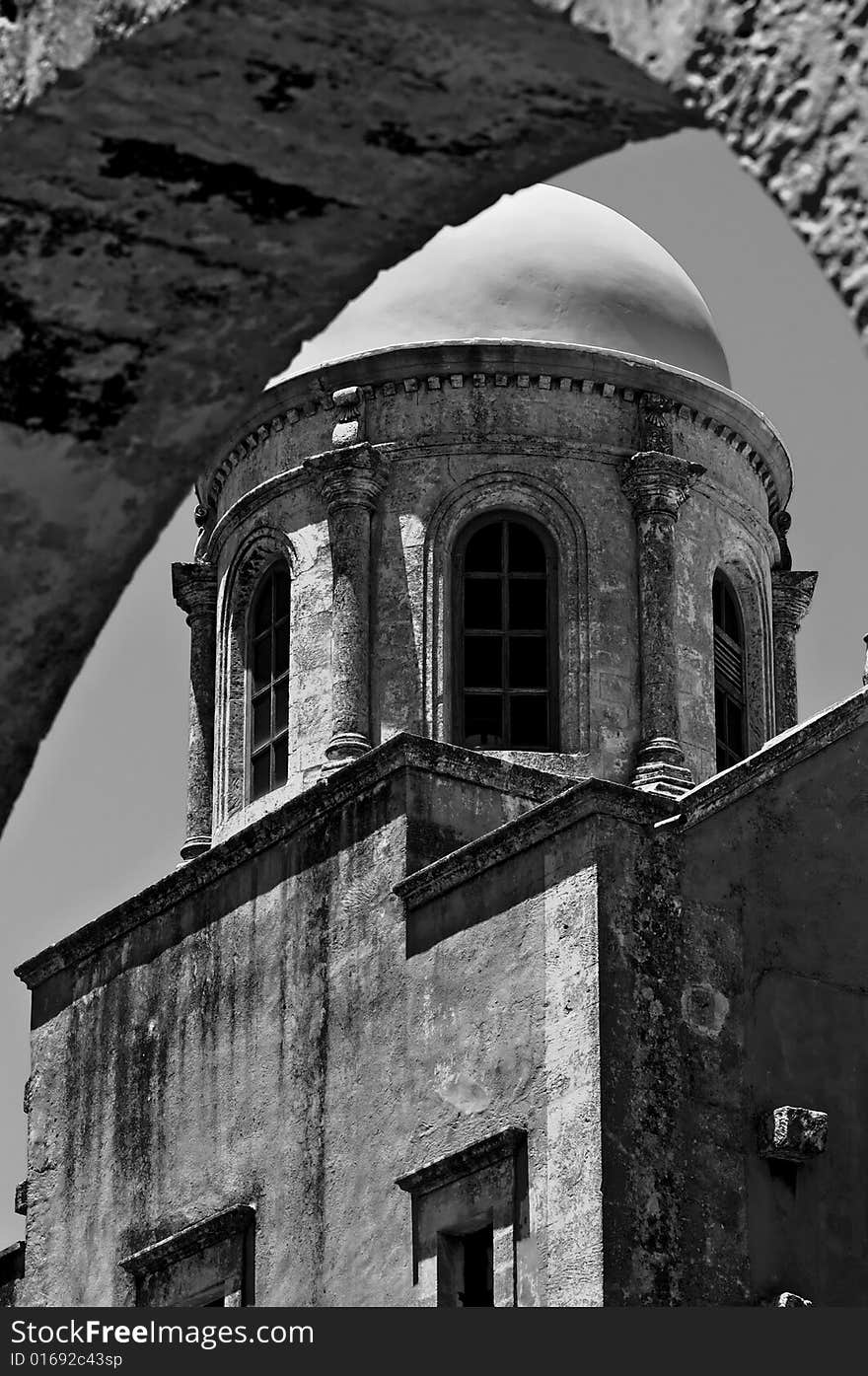 Church in Agia-Triada monastery, Crete. Church in Agia-Triada monastery, Crete