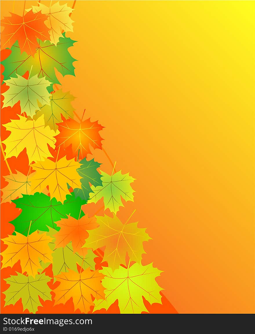 Autumn leaves background