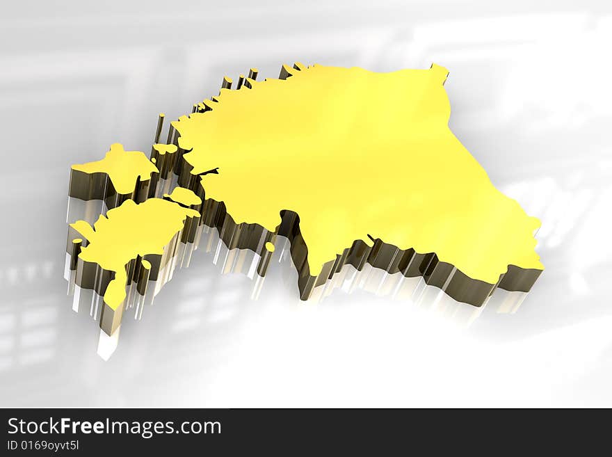 3d made flag map of Estonia. 3d made flag map of Estonia