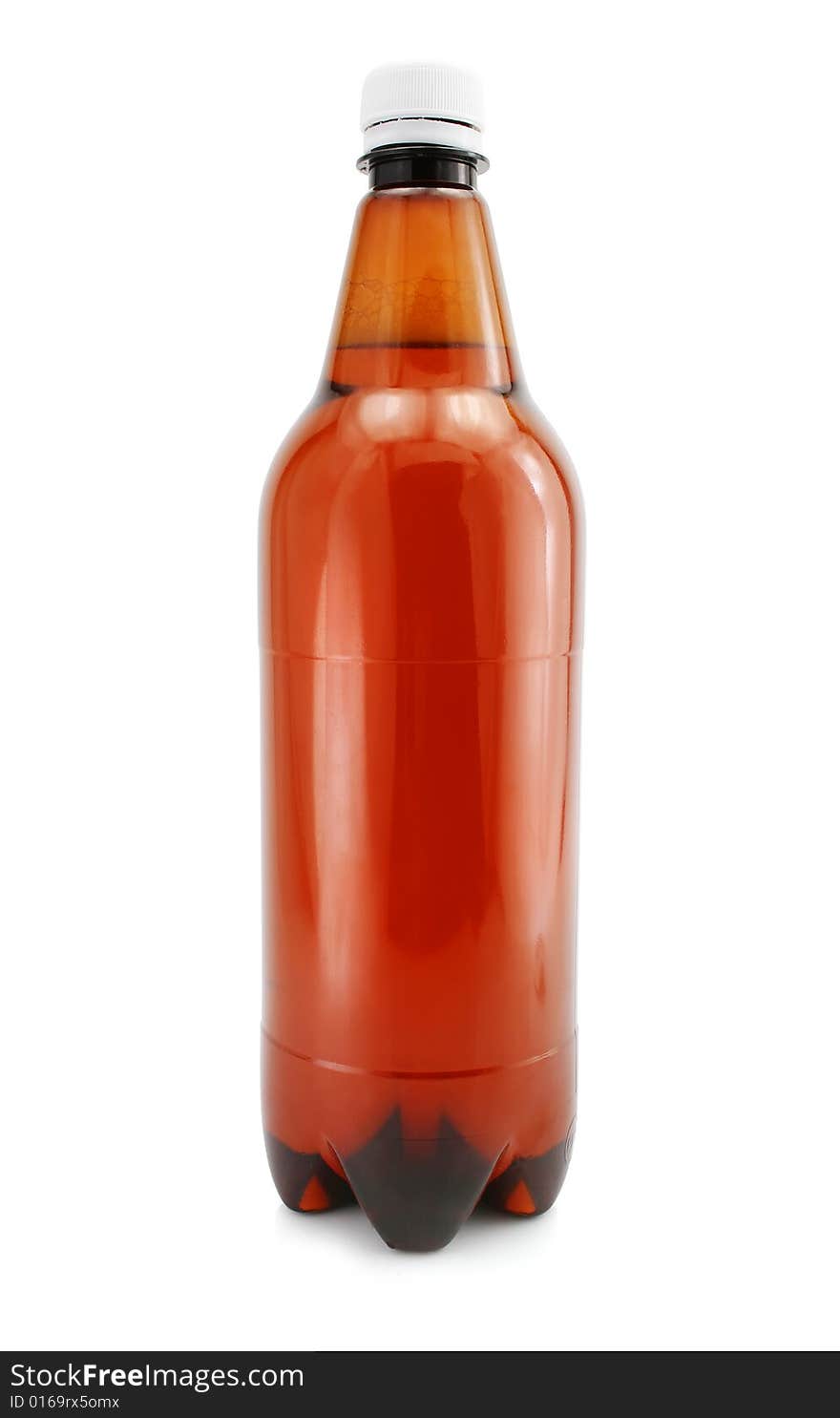 Isolated Bottle Of Beer Drink Without Label