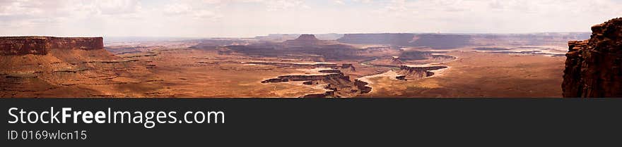 Fly by of canyonlands in utah during summer. Fly by of canyonlands in utah during summer