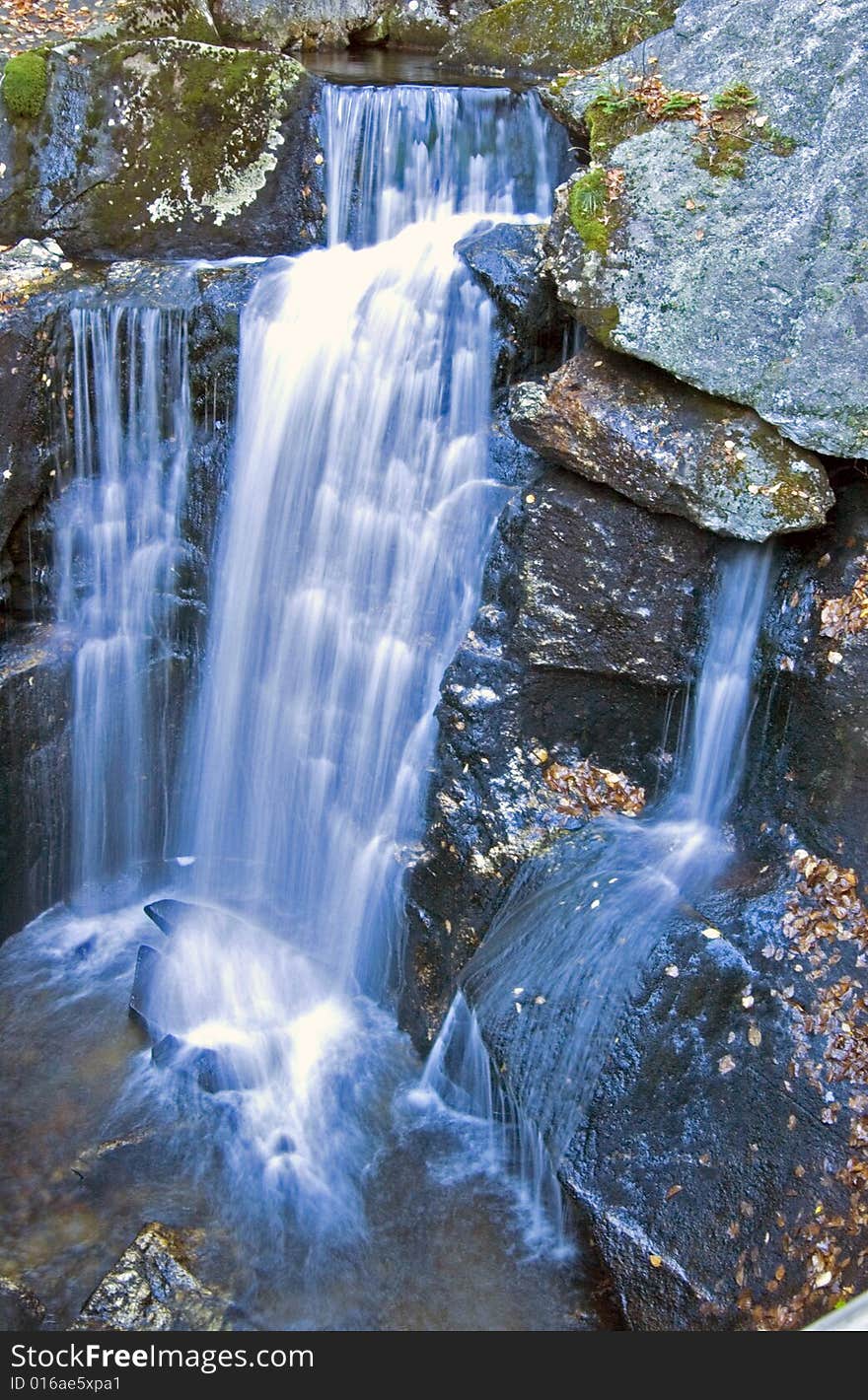 A beautiful waterfall in White Mountains. A beautiful waterfall in White Mountains.