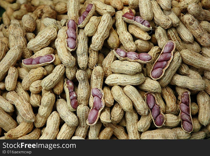 Boiled peanuts, taken one at a market nature. Boiled peanuts, taken one at a market nature.