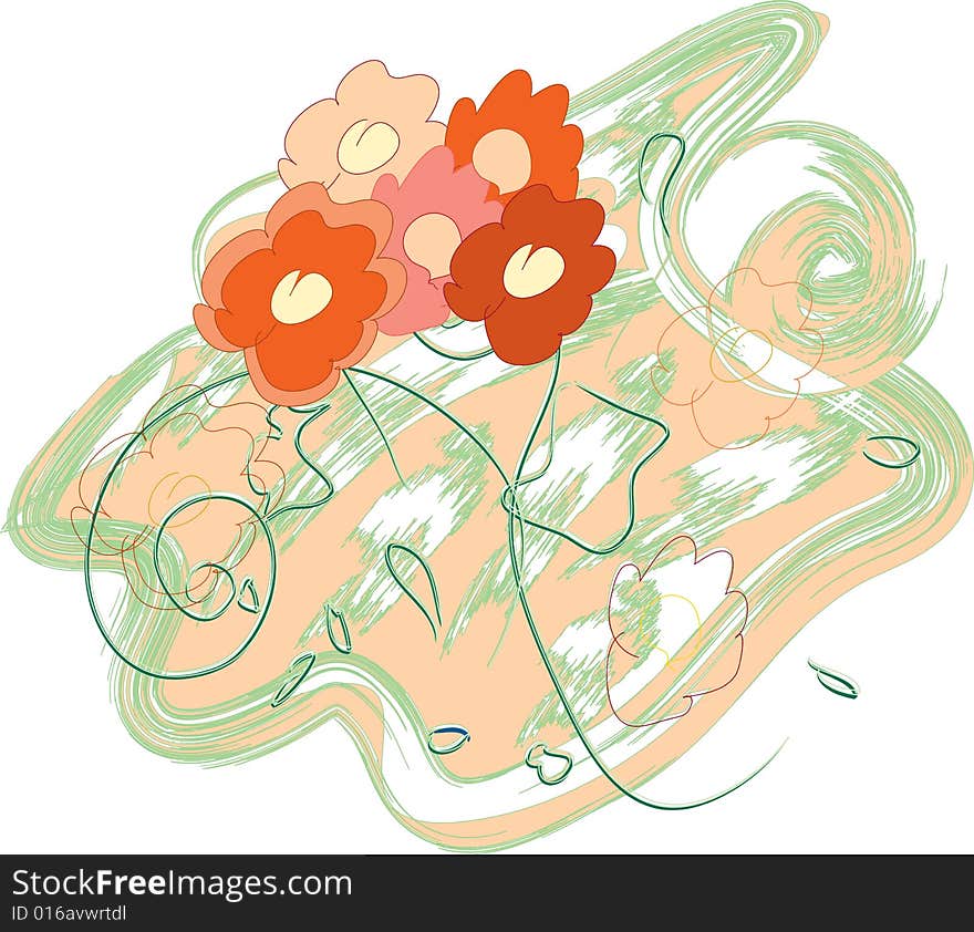 Abstract flower background