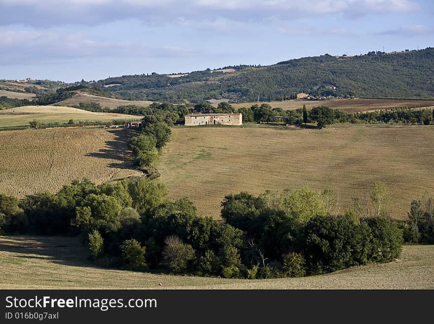 Tuscan landscape whit cloud, valle d'Orcia, italy. Tuscan landscape whit cloud, valle d'Orcia, italy