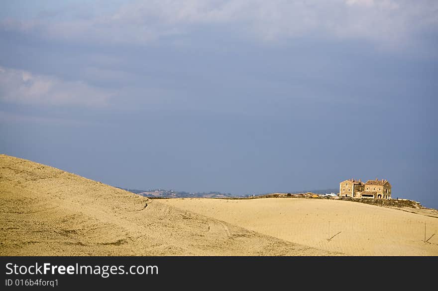 Tuscan landscape whit cloud, valle d'Orcia, italy. Tuscan landscape whit cloud, valle d'Orcia, italy