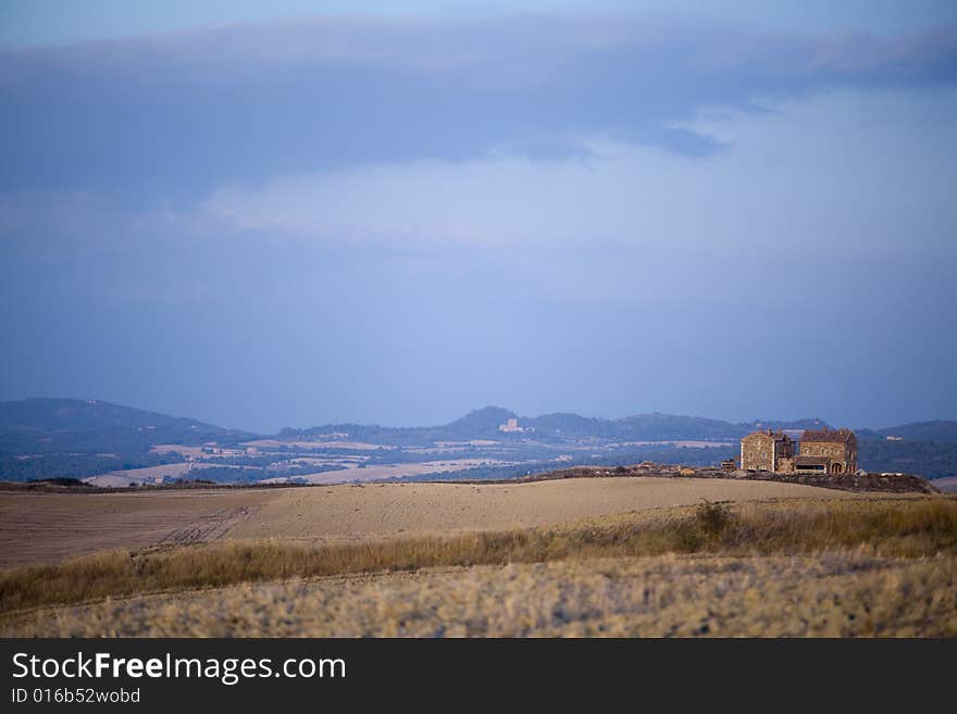 Tuscan landscape whit cloud, valle d'Orcia, italy. Tuscan landscape whit cloud, valle d'Orcia, italy