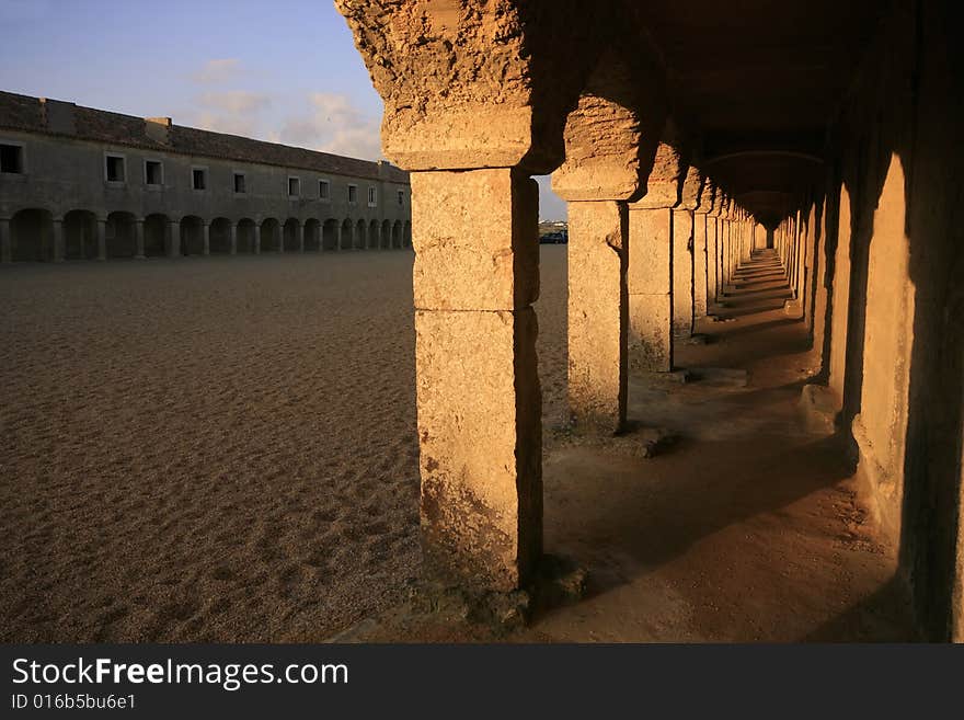 An Inn used to provide accommodation and shelter to pilgrims visiting a religious shrine nearby in Cabo Espichel - Portugal.