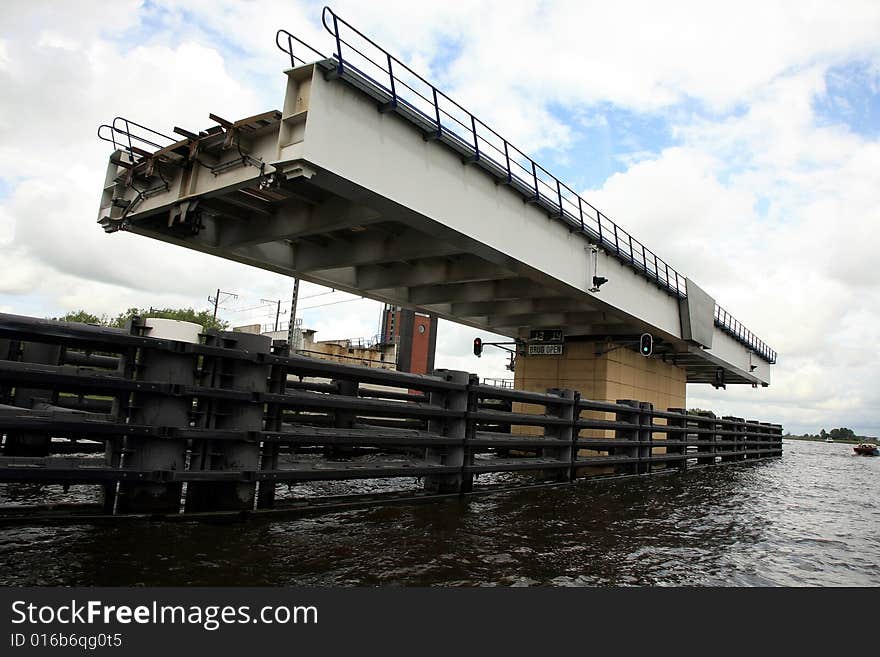 The train swing bridge - Netherlands