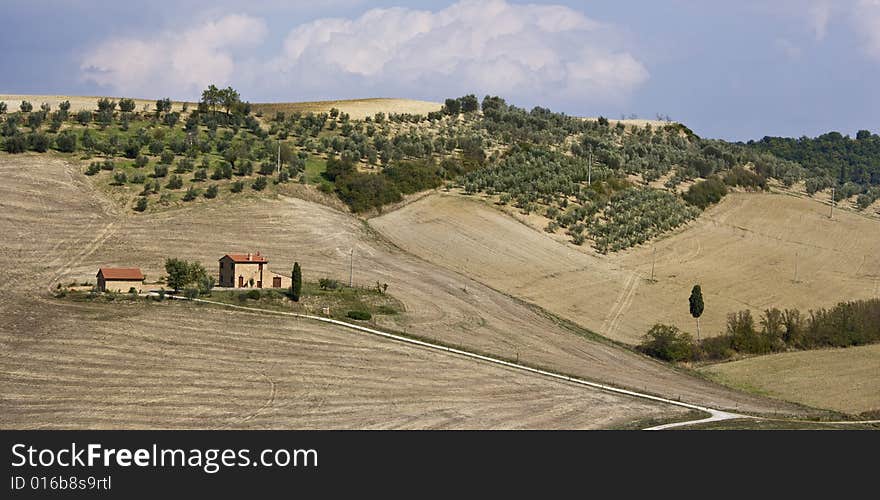 Tuscan landscape Valle d'Orcia, italy, hills. Tuscan landscape Valle d'Orcia, italy, hills