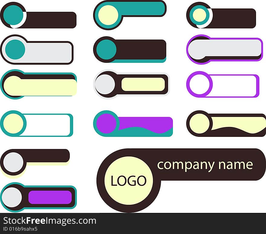 Set of elements for design. Set of elements for design