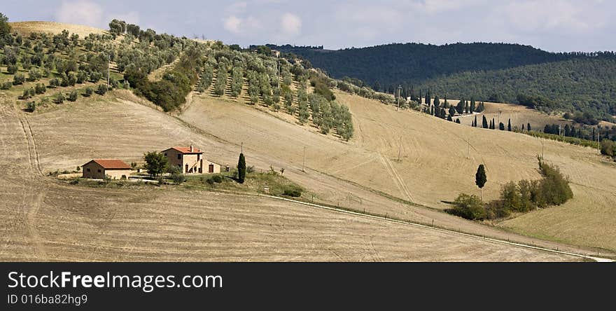 Tuscan landscape Valle d'Orcia, italy, hills. Tuscan landscape Valle d'Orcia, italy, hills