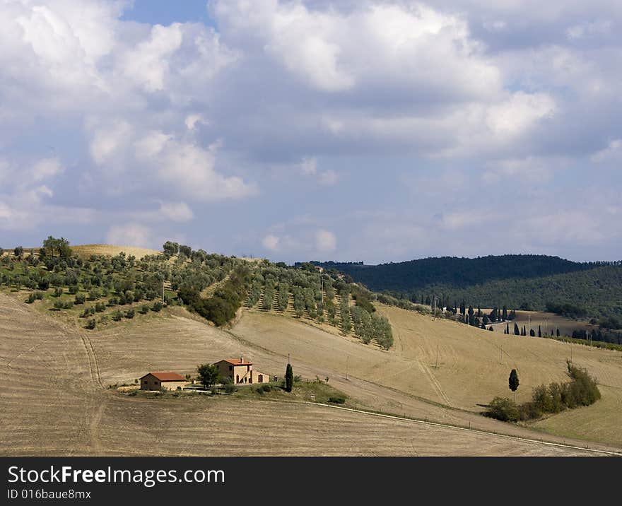 Tuscan Landscape, hills view