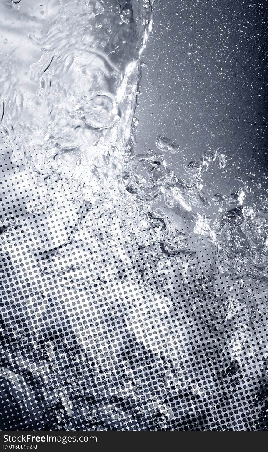 Gray water drop for background