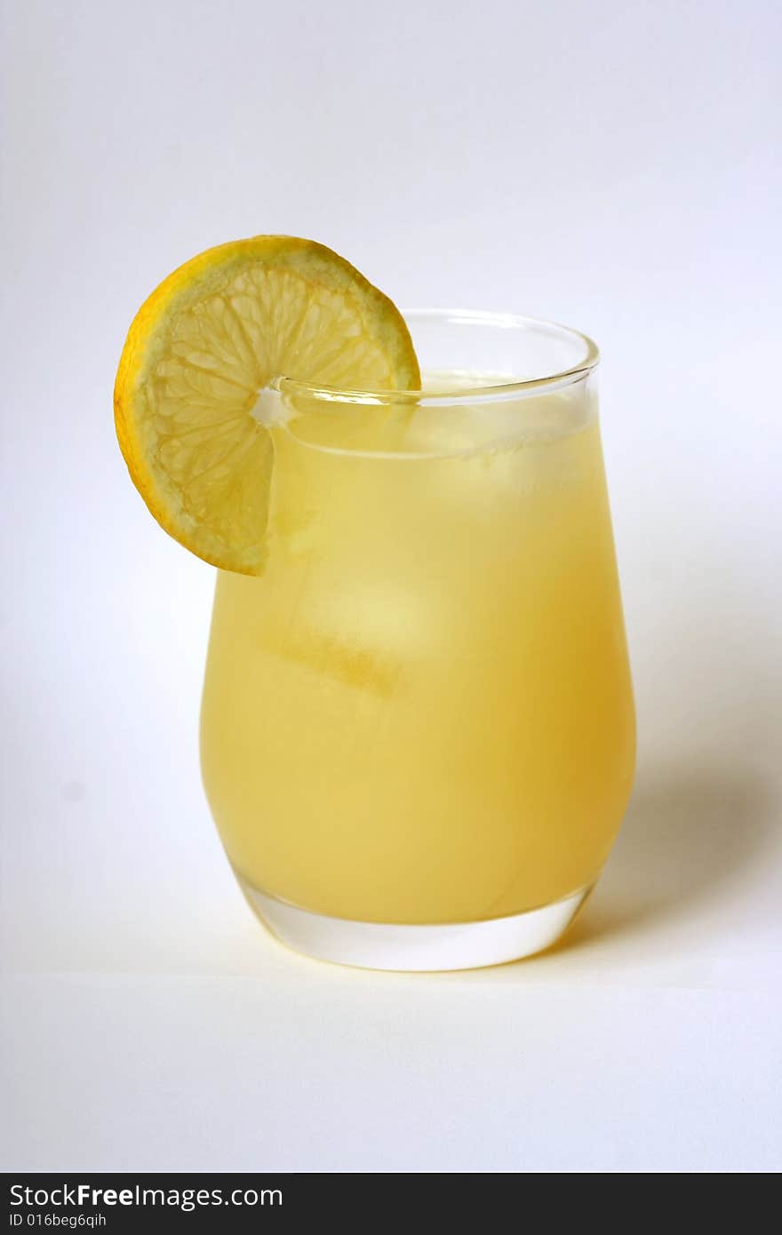 Fresh lemon juice on ice. Fresh lemon juice on ice