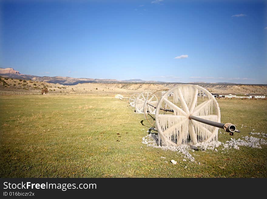 Frozen Water Irrigation