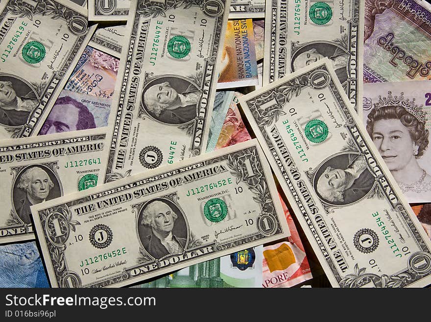 International banknotes are covered by US dollar. International banknotes are covered by US dollar.