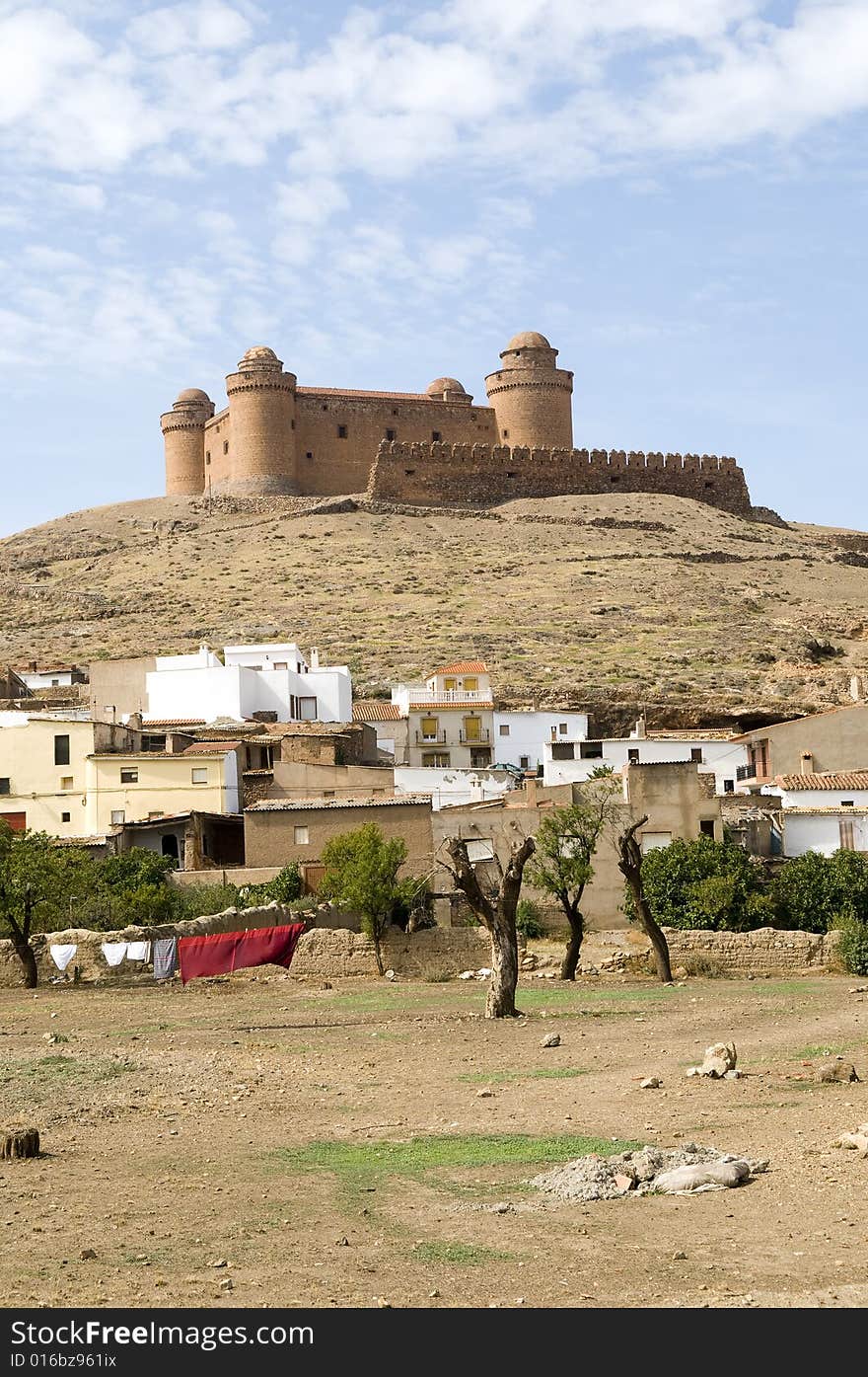 Castle in Andlaucia in Spain. Castle in Andlaucia in Spain