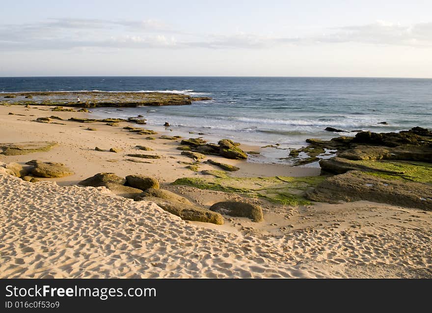 Beach on the Trafalgar Cape in Spain