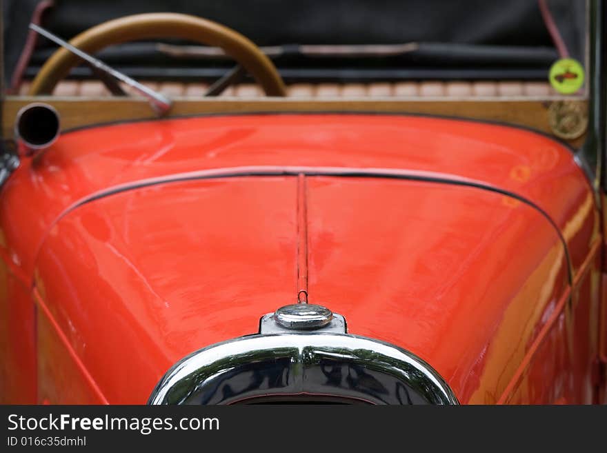 Czech veteran car Aero - front view.