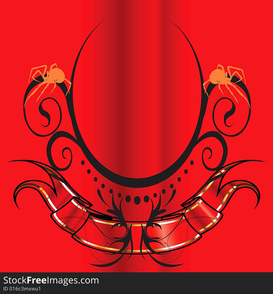 Jpeg and vector picture with red background. Jpeg and vector picture with red background