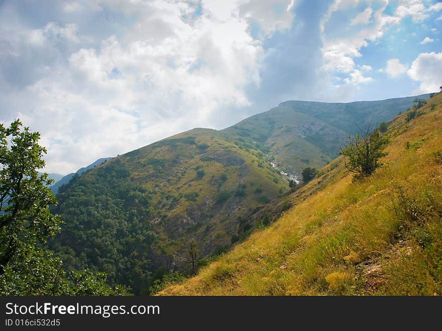 Summer mountain landscape in Crimea, Ukraine. Summer mountain landscape in Crimea, Ukraine