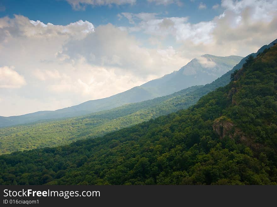 Summer mountain landscape in Crimea, Ukraine. Summer mountain landscape in Crimea, Ukraine