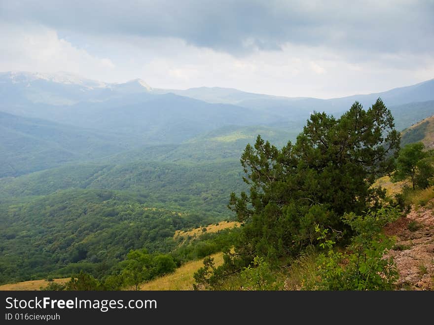 Summer mountain landscape in Crimea, Ukraine. Summer mountain landscape in Crimea, Ukraine