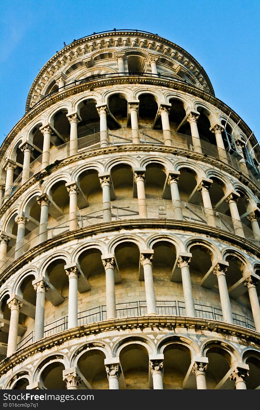 Close-up of Pisa tower in Italy. Close-up of Pisa tower in Italy