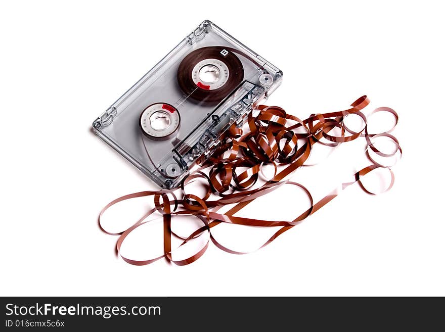 Old cassette music and box.