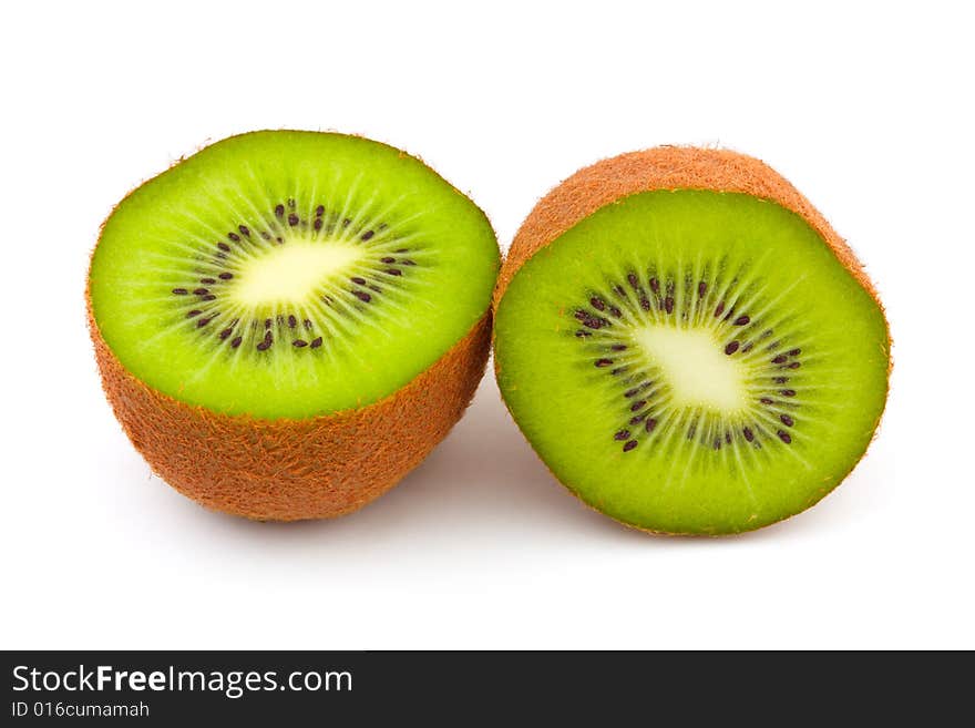 Kiwi fruit isolated on white background