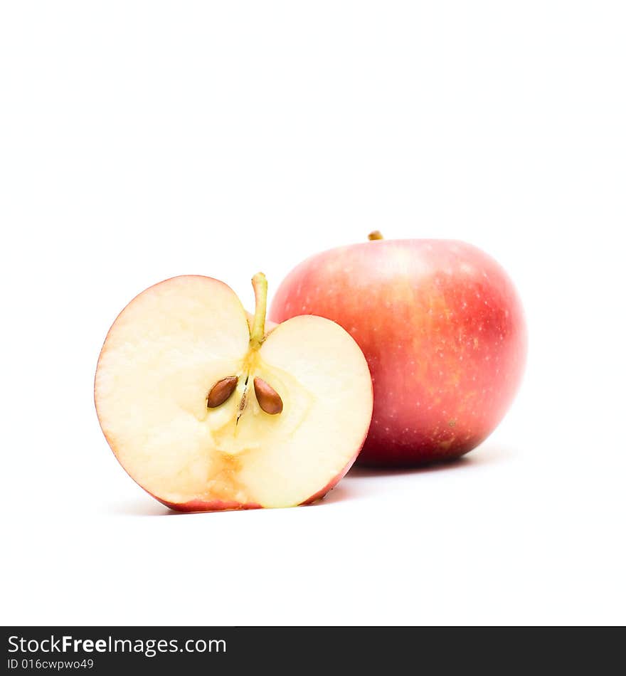 Apples isolated on white