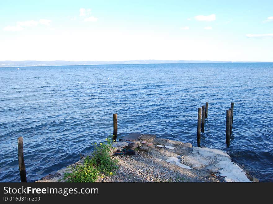 An old small wharf