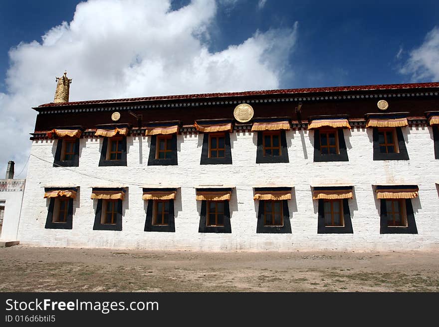 This is a temple in tibet