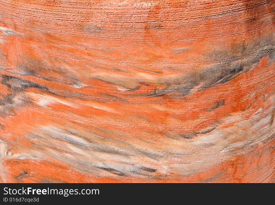 Vintage grunge pottery - closeup details