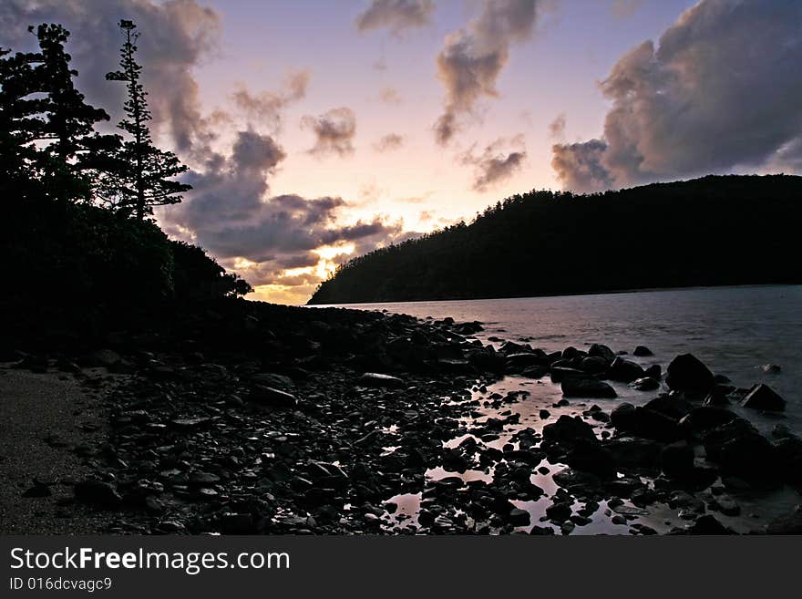 A sunrise in north queensland. A sunrise in north queensland